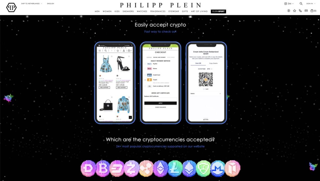Blockchain Enters the Fashion Industry: 5 Clothing Giants Accepting Crypto payment processor PlatoBlockchain Data Intelligence. Vertical Search. Ai.