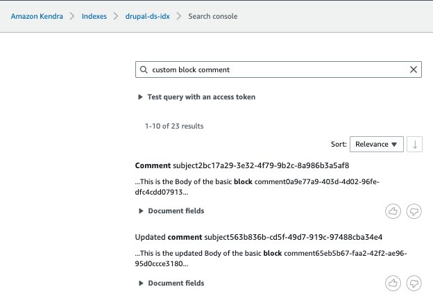 Розумний пошук вмісту Drupal за допомогою Amazon Kendra | Amazon Web Services PlatoBlockchain Data Intelligence. Вертикальний пошук. Ai.