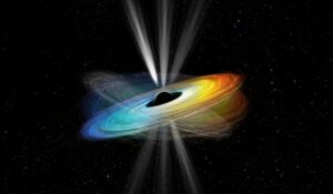 M87's forudgående jet afslører det sorte huls hurtige spin – Physics World