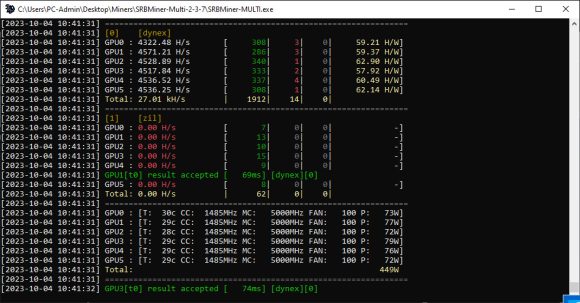 New SRBMiner-Multi 2.3.7 With Dynex (DNX) and Zilliqa (ZIL) Dual-Mining on Nvidia AMD PlatoBlockchain Data Intelligence. Vertical Search. Ai.