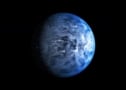 青くて熱い木星の系外惑星のアーティストの印象