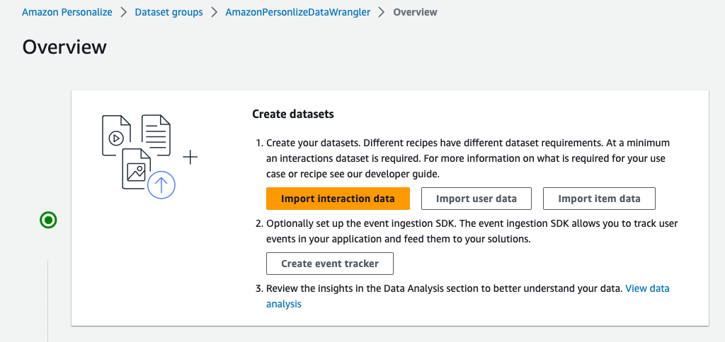 Prepare your data for Amazon Personalize with Amazon SageMaker Data Wrangler | Amazon Web Services epoch PlatoBlockchain Data Intelligence. Vertical Search. Ai.