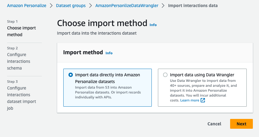 Prepare your data for Amazon Personalize with Amazon SageMaker Data Wrangler | Amazon Web Services committing PlatoBlockchain Data Intelligence. Vertical Search. Ai.