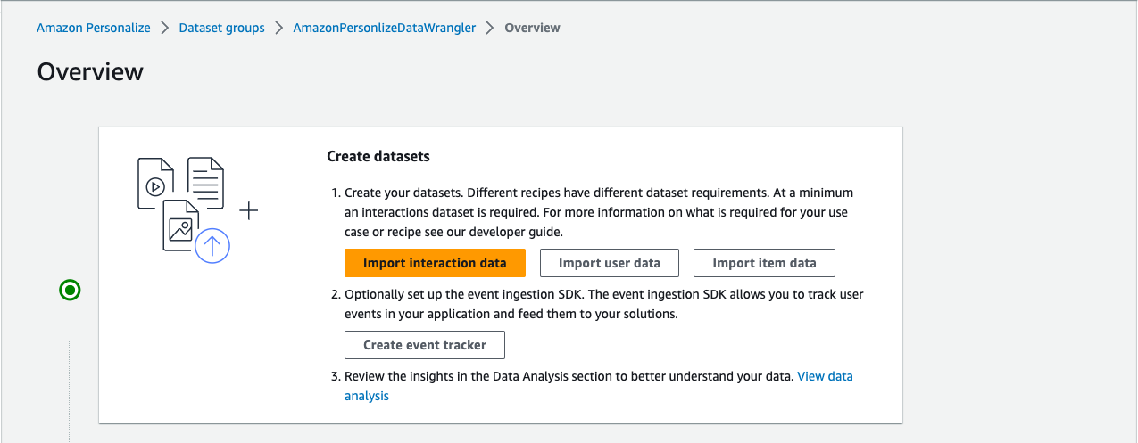 Prepare your data for Amazon Personalize with Amazon SageMaker Data Wrangler | Amazon Web Services Previews PlatoBlockchain Data Intelligence. Vertical Search. Ai.