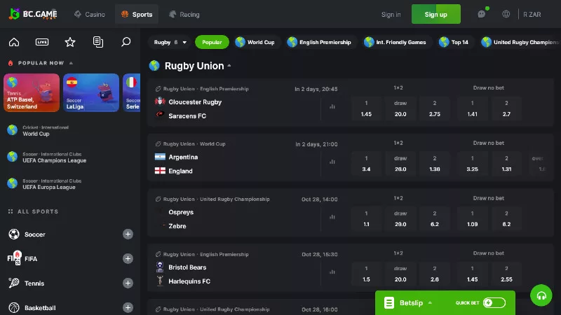 Rugby World Cup Final: Bedste væddemålssider og odds for 2023 | BitcoinChaser