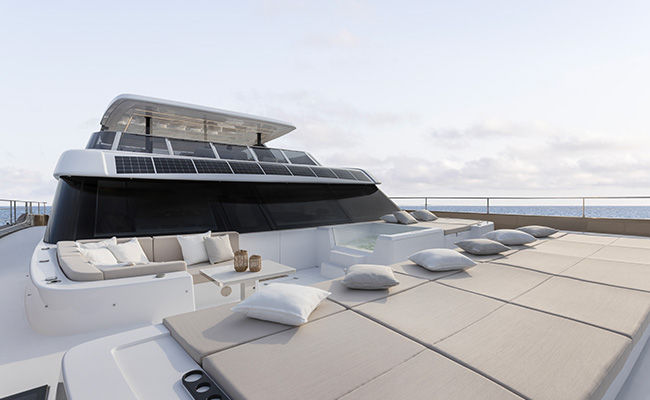 US Premiere of the 80 Sunreef Power Eco, the world's most advanced electric luxury yacht solar panels PlatoBlockchain Data Intelligence. Vertical Search. Ai.