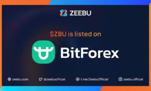 Zeebu (ZBU) 宣布在 BitForex 上市