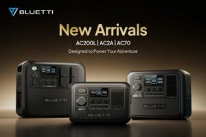 A BLUETTI három innovatív hordozható erőművet mutat be: AC2A, AC70 és AC200L