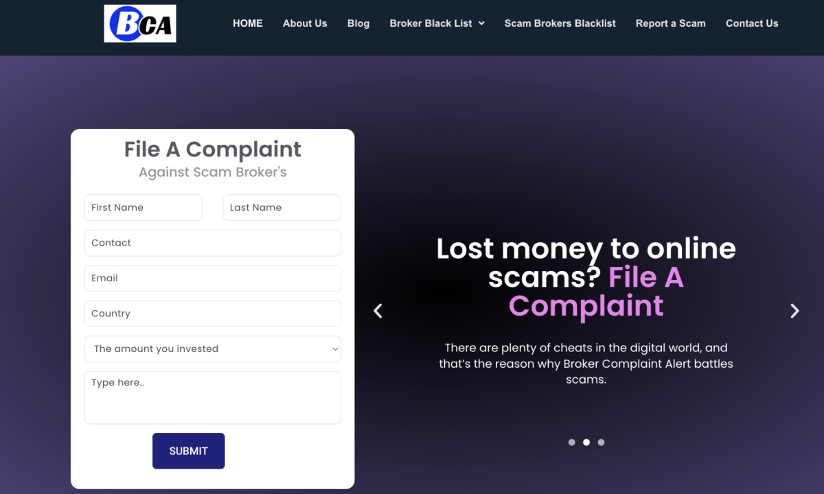 Broker Complaint Alert (BCA) Marks Three Years of Successful Crypto Scam Recovery, Bringing Hope to Victims Worldwide - The Daily Hodl crypto scams PlatoBlockchain Data Intelligence. Vertical Search. Ai.