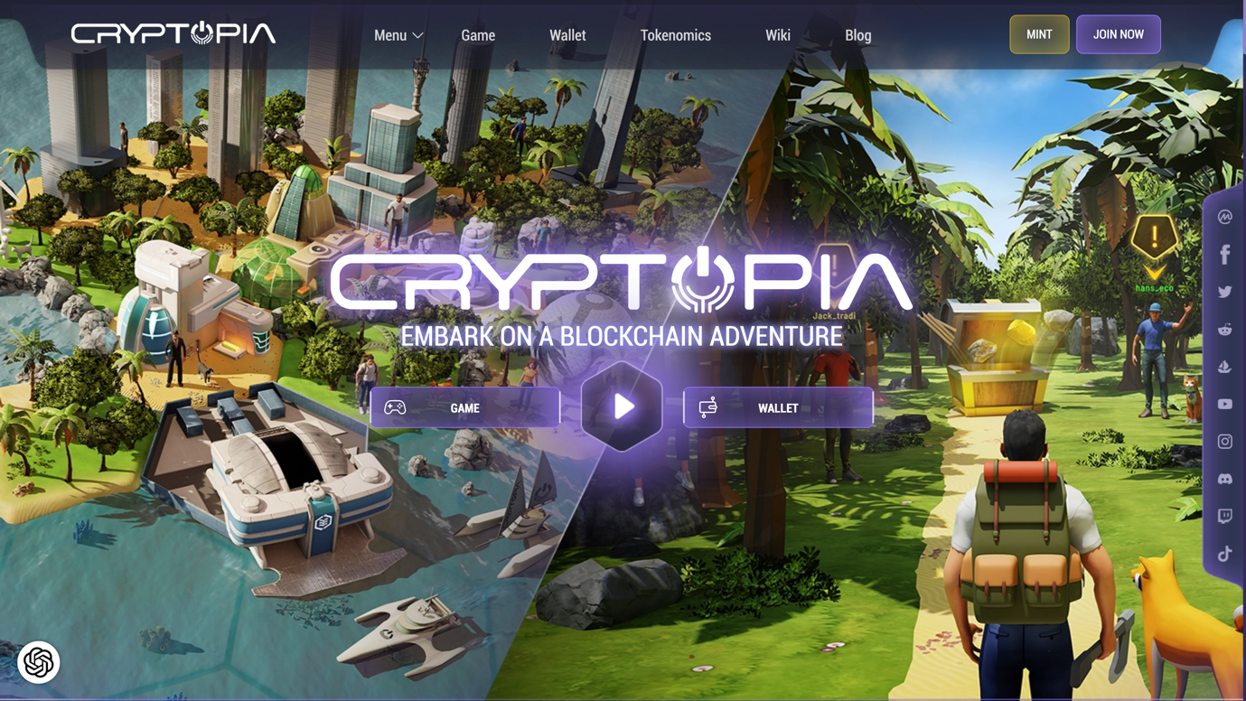 Skale x Cryptopia ساخت یک واقعیت رایگان برای بازی و کسب درآمد برای گیمرها. جستجوی عمودی Ai.