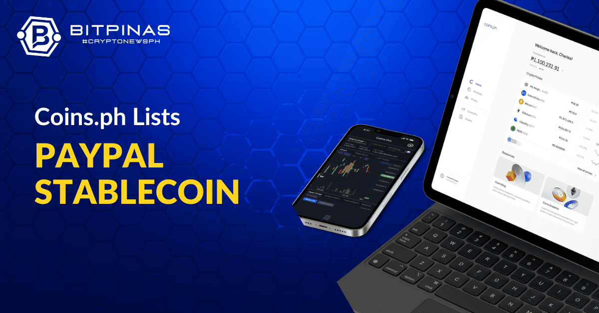 Coins.ph Now Supports PayPal Stablecoin | BitPinas Subpoena PlatoBlockchain Data Intelligence. Vertical Search. Ai.