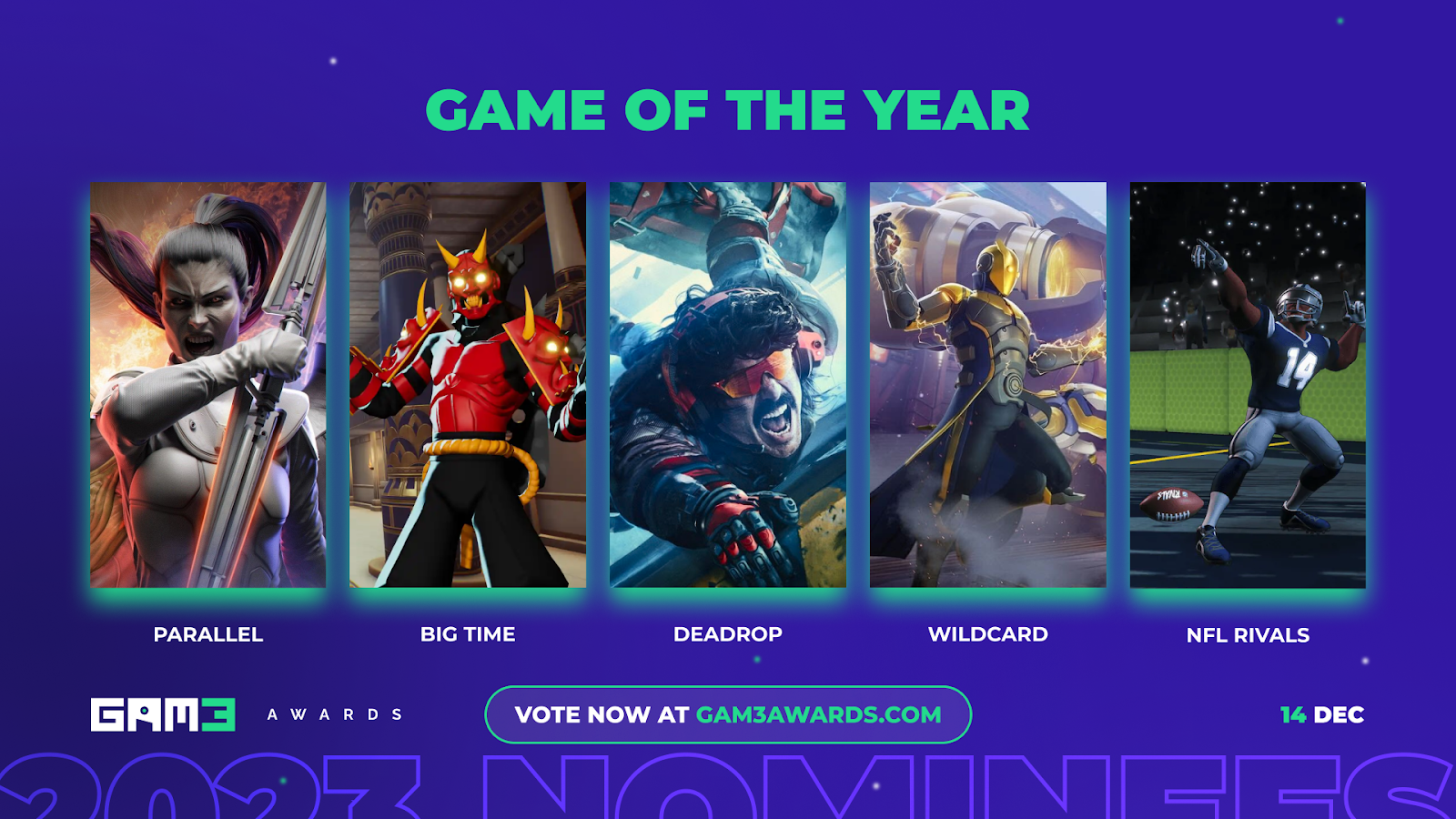 GAM3 Awards Showcases Pinnacle of Web3 Gaming with Final Nominees viewers PlatoBlockchain Data Intelligence. Vertical Search. Ai.