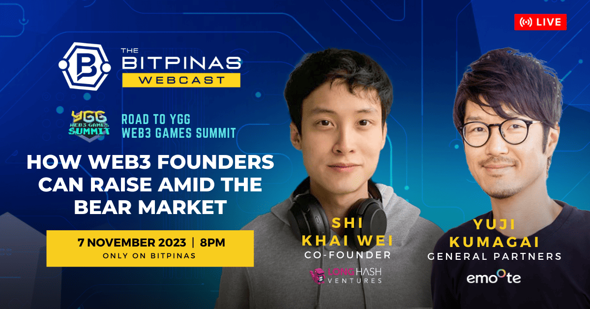 How Web3 Founders Can Raise Funds Amid The Bear Market | BitPinas Webcast 29 | BitPinas blockchain projects PlatoBlockchain Data Intelligence. Vertical Search. Ai.