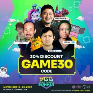 [Lijst met sprekers] Leiders uit de Web3-industrie komen samen op de YGG Web3 Games Summit | BitPinas