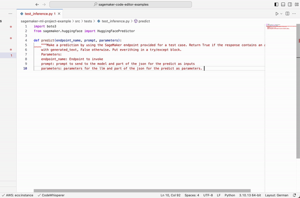 New – Code Editor, based on Code-OSS VS Code Open Source now available in Amazon SageMaker Studio | Amazon Web Services Amazon SageMaker PlatoBlockchain Data Intelligence. Vertical Search. Ai.
