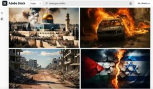 تستخدم المواقع الإخبارية صور الحرب بين إسرائيل وحماس التي تم تصنيعها بواسطة الذكاء الاصطناعي والتي تبيعها شركة Adobe