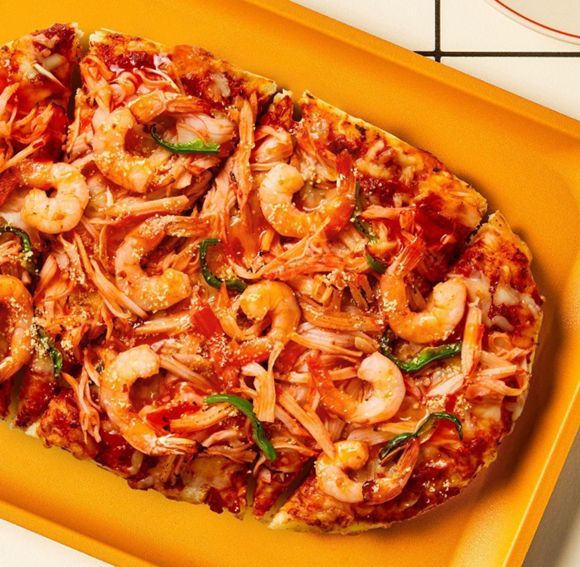 Exclusivité de l'aéroport de Changi : pizza au crabe et au piment GOPIZZA