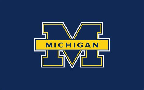 Fondo de pantalla con logotipo azul de la Universidad de Michigan | 1920x1200 | 100733 | Fondo de pantalla