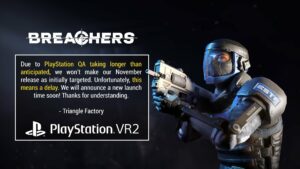 تأجيل إطلاق لعبة "Breachers" المستوحاة من لعبة Rainbow Six Siege على PSVR 2