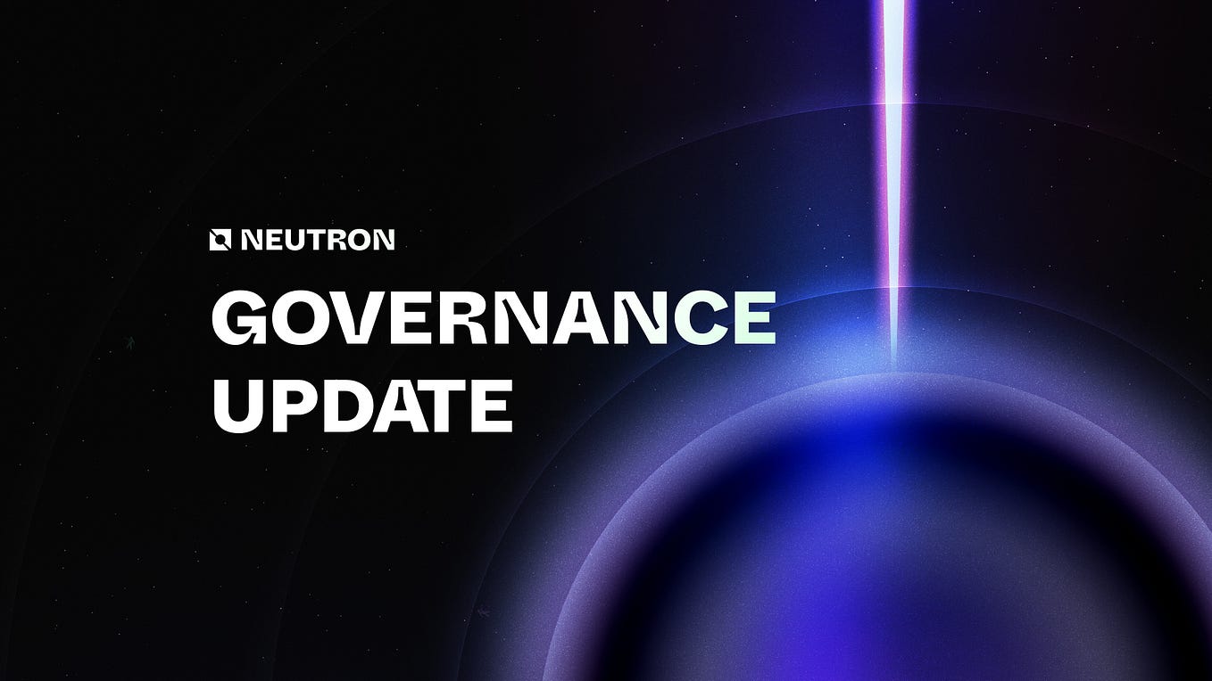 Neutron Governance Update #03