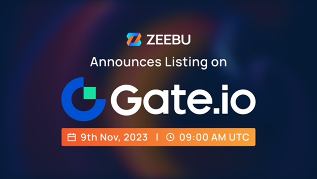 Zeebu's $ZBU Listing On Gate.io and Startup Program | Live Bitcoin News MEXC PlatoBlockchain Data Intelligence. Vertical Search. Ai.