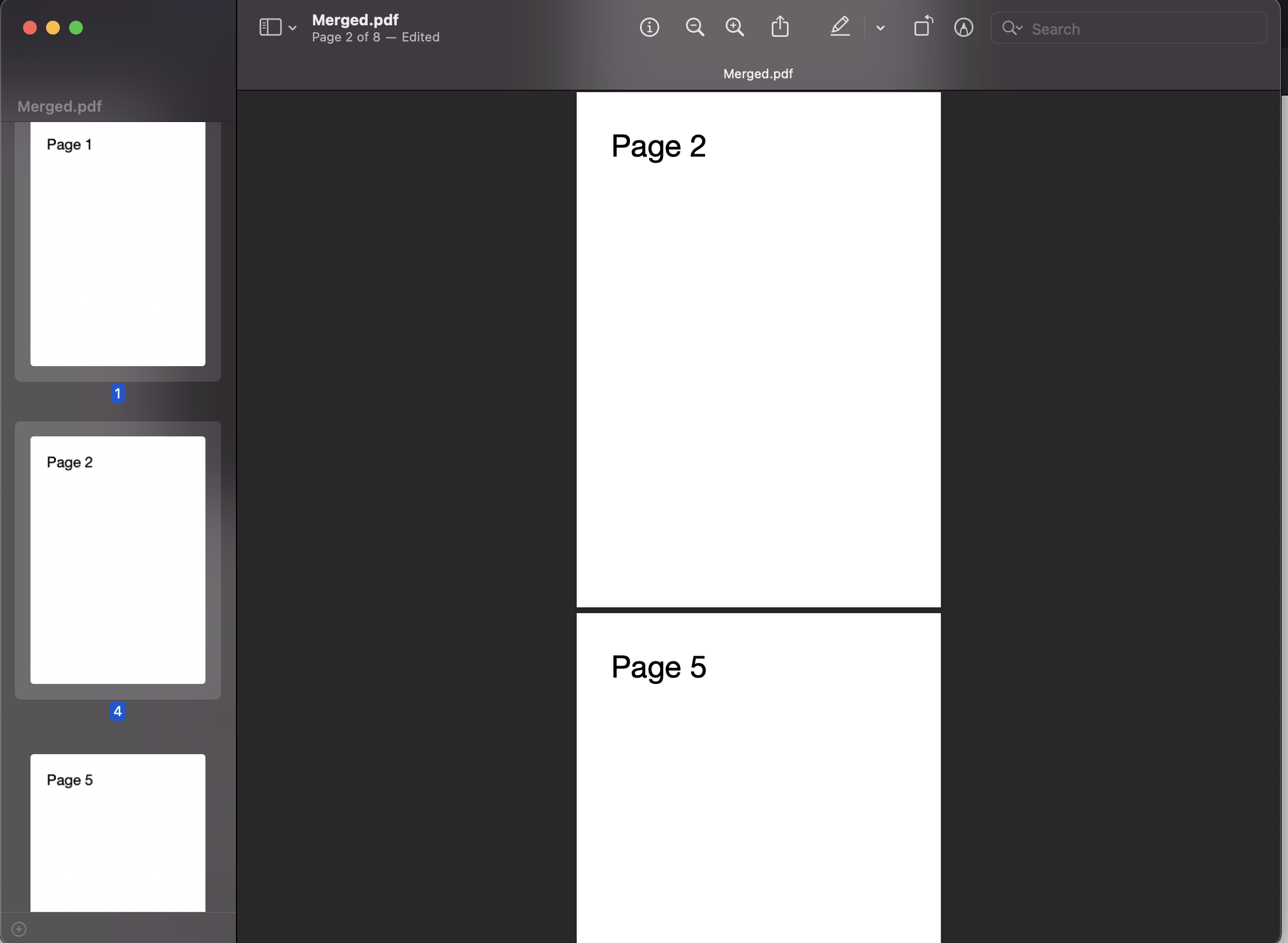 Utilizzo dell'anteprima MAC per rimuovere pagine dai PDF