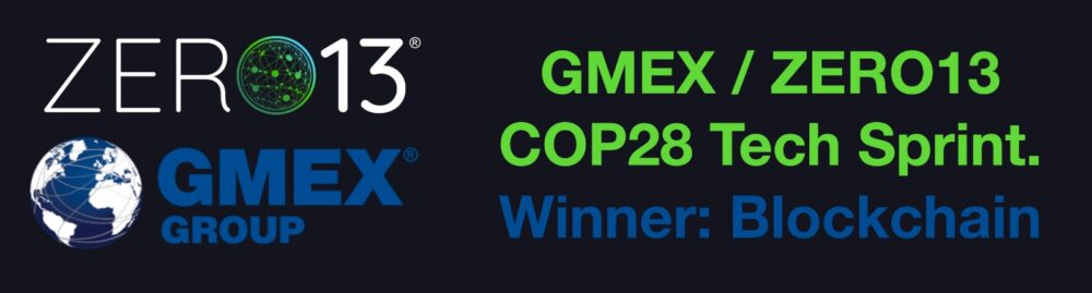 GMEX ZERO13 ने COP28 TechSprint जीता और नेटवर्क विस्तार ब्लॉकचेन प्लेटोब्लॉकचेन डेटा इंटेलिजेंस जारी रखा। लंबवत खोज. ऐ.