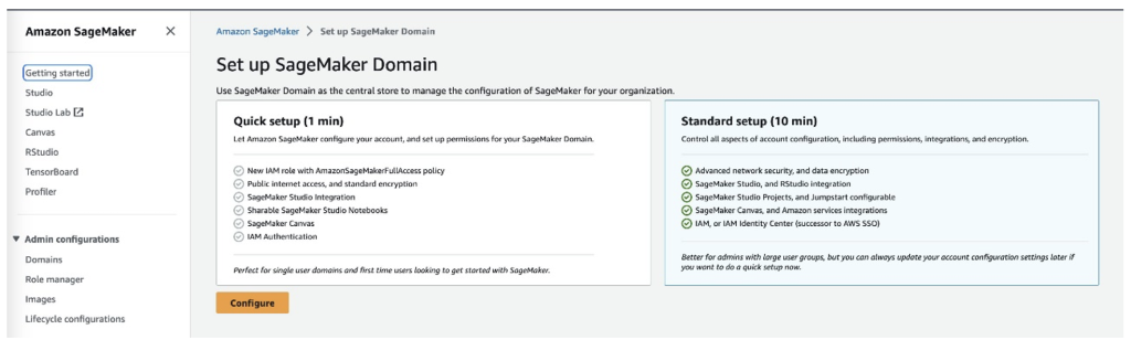 Amazon SageMaker מפשטת את הגדרת הדומיין של SageMaker עבור ארגונים שיכניסו את המשתמשים שלהם ל- SageMaker | Amazon Web Services PlatoBlockchain Data Intelligence. חיפוש אנכי. איי.