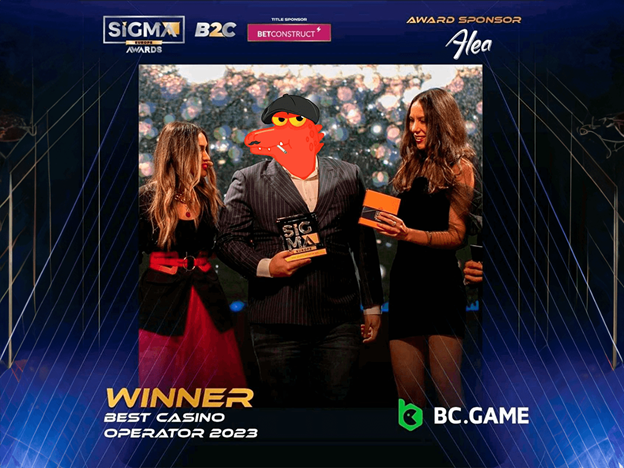 BC.GAME prejel nagrado SiGMA »Best Casino Operator 2023« | Bitcoin novice v živo