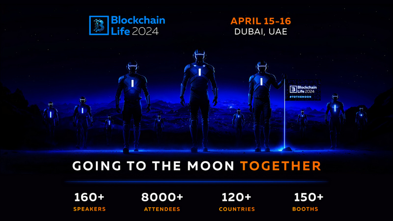 Blockchain Life 2024 va aduna un record de 8000 de participanți în Dubai - CryptoCurrencyWire