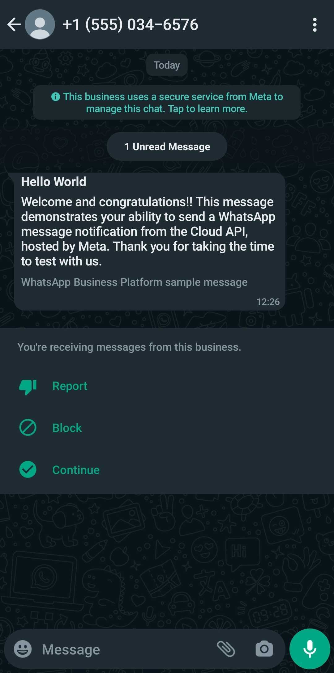 How to use Whatsapp API to Send Messages receipts PlatoBlockchain Data Intelligence. Vertical Search. Ai.