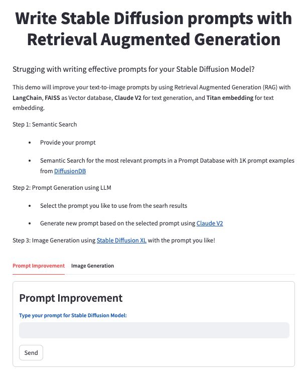 Improve your Stable Diffusion prompts with Retrieval Augmented Generation | Amazon Web Services Ambiguity PlatoBlockchain Data Intelligence. Vertical Search. Ai.