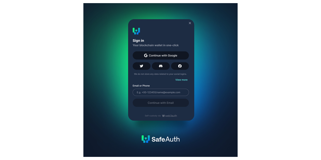 Introducing SafeAuth: The Powerhouse Collaboration between Web3Auth and Safe to Onboard and Connect Millions of Users Across the Safe Ecosystem login PlatoBlockchain Data Intelligence. Vertical Search. Ai.