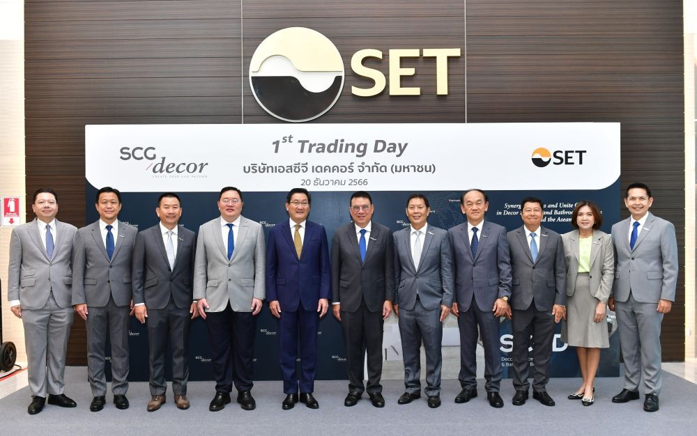 SCG Decor PCL (SCGD) debuts on SET with largest IPO of the year baht PlatoBlockchain Data Intelligence. Vertical Search. Ai.