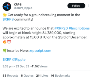 XRP Ledger Struggles at 50 TPS: Emergence of Inscriptions Causes Network Issues