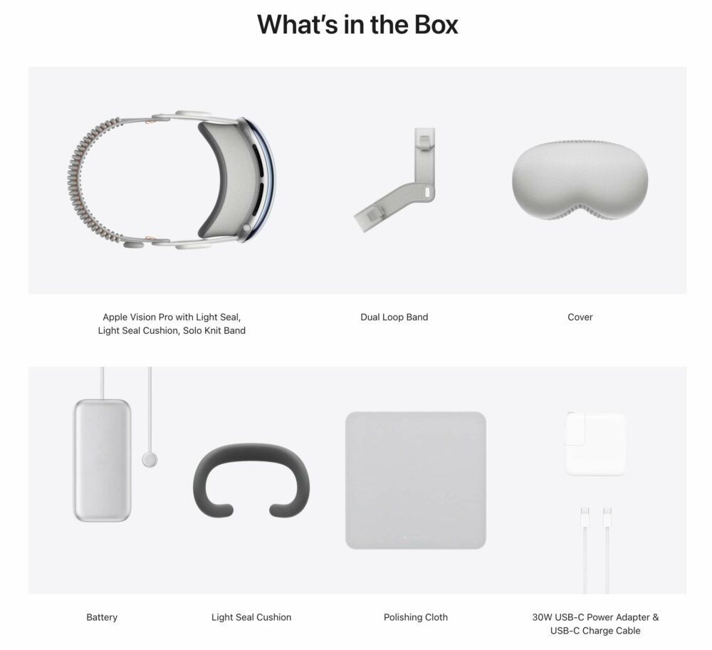 Apple เผยอุปกรณ์เสริม Vision Pro รวมถึงกระเป๋าพกพามูลค่า 200 ดอลลาร์