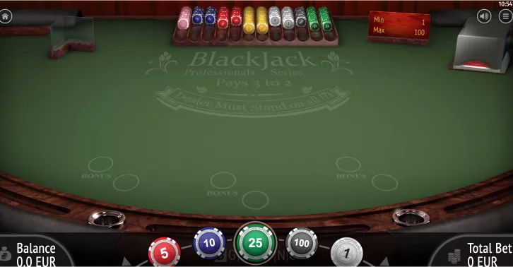 Blackjack Pro voor meerdere handen op Thunderpick