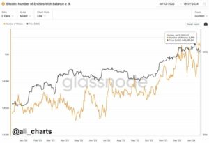 Naslovi Bitcoin Whale dosegli 15-mesečno najvišjo vrednost - znak naraščajočega kopičenja?