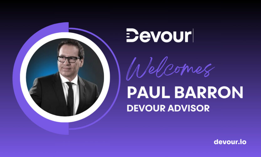 Devour.io annoncerer teknisk analytiker og medieekspert Paul Barron som rådgiver