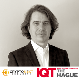 Florent Grosmaitre, a CryptoNext Security vezérigazgatója felszólal a hágai IQT-n 2024-ben - Inside Quantum Technology