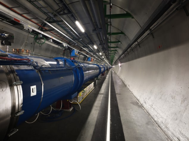 The LHC tunnel at CERN