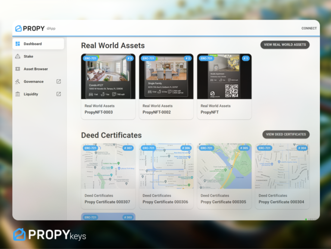 Mint and Trade Real-World Adresser Onchain med PropyKeys dApp, en del av Propy ekosystem | Live Bitcoin-nyheter