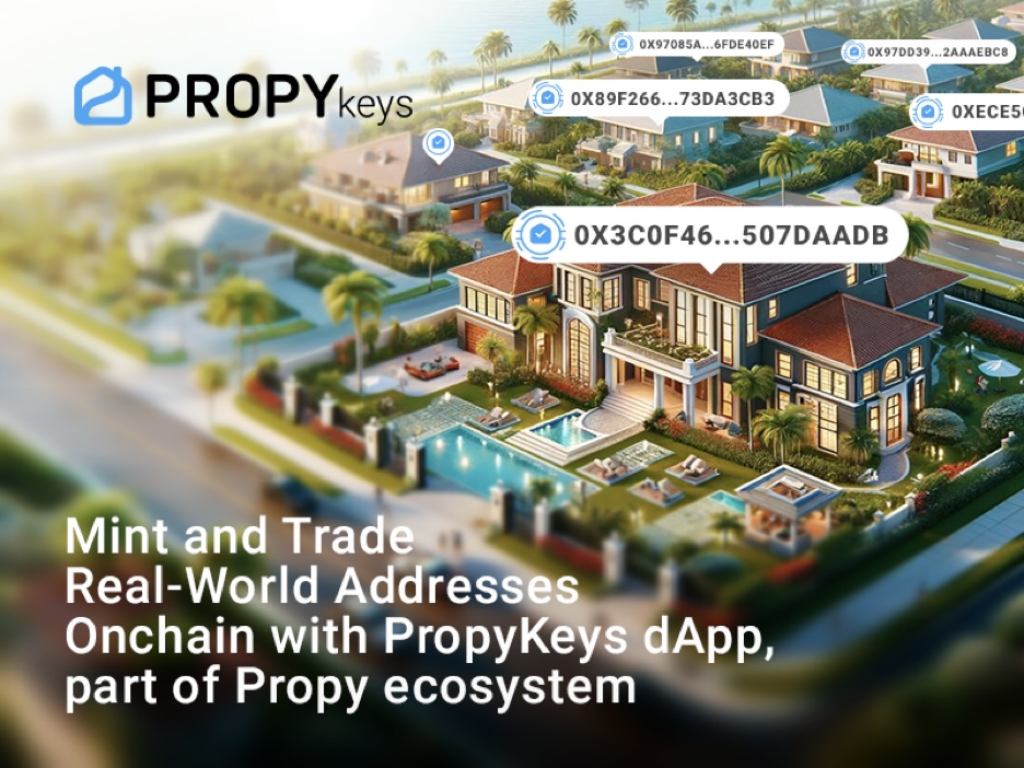 Mint and Trade Real-World Addresses Onchain With PropyKeys DApp, Part of Propy Ecosystem - The Daily Hodl registry PlatoBlockchain Data Intelligence. Vertical Search. Ai.