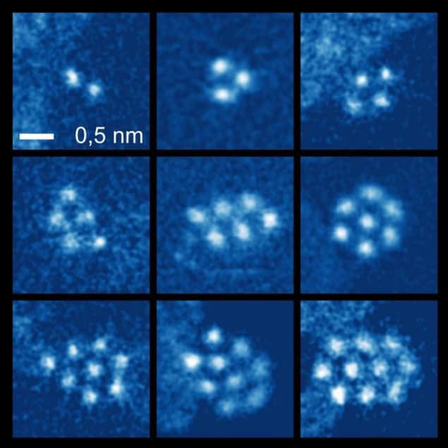 Un'istantanea di atomi di gas nobile emerge dall'interno di un sandwich di grafene – Physics World