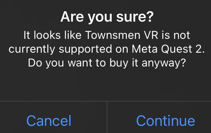 Townsmen VR يضرب Quest 3 لكن السماعات الأقدم غير مدعومة