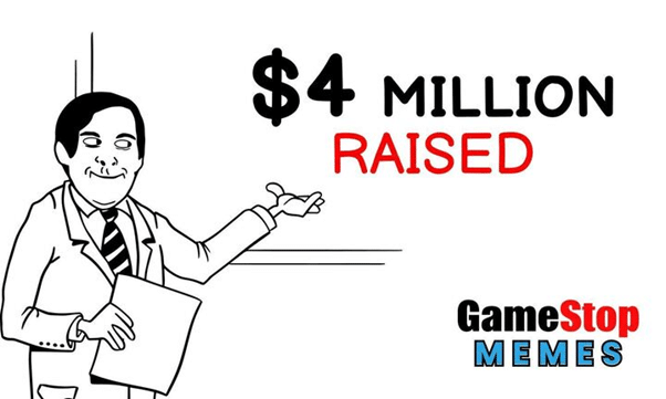 300-kratni potencialni porast kovanca GameStop Memes za 4 milijone dolarjev: sije močneje kot drugi kripto velikani