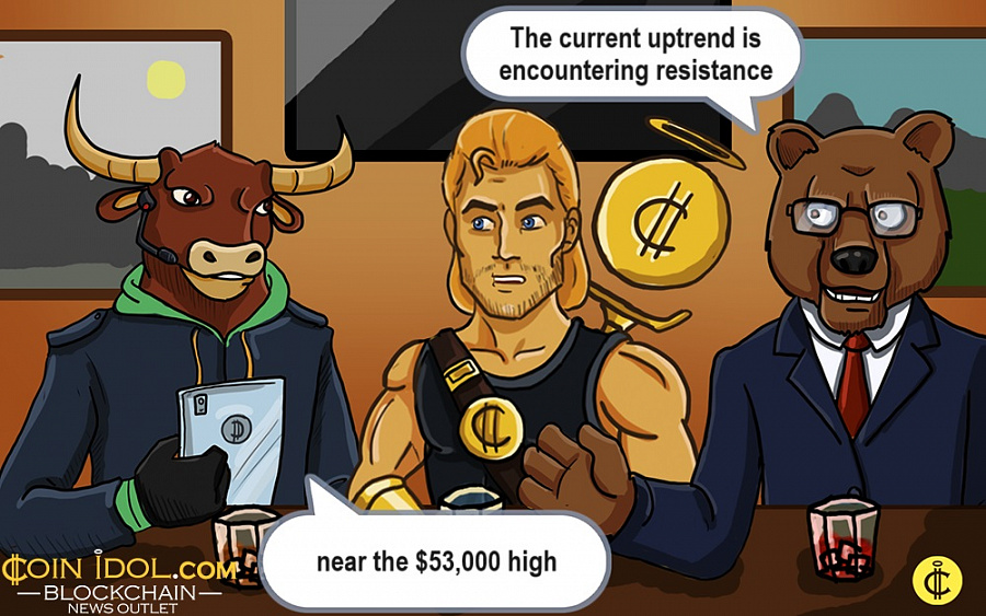 Bitcoin se estabiliza acima de US$ 52,000 e continua sua forte ascensão