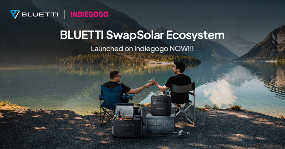 BLUETTI lancia SwapSolar su Indiegogo, elevando la tua esperienza all'aperto