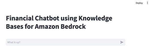 Kontextusfüggő chatbot-alkalmazás készítése az Amazon Bedrock | tudásbázisaival Amazon Web Services PlatoBlockchain Data Intelligence. Függőleges keresés. Ai.