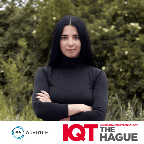 Carmen Palacios-Berraquero، CEO اور Nu Quantum کے بانی، اپریل 2024 میں IQT دی ہیگ کانفرنس میں خطاب کریں گے۔